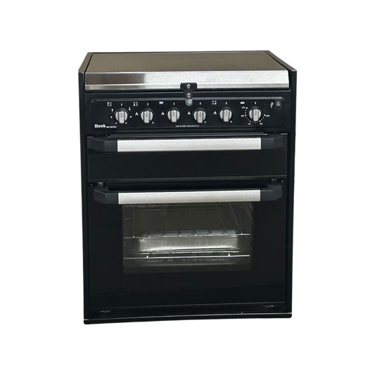 Full Oven with Grill & Cooktop (Gas/Electric, Black Glass) - Hawk Appliances