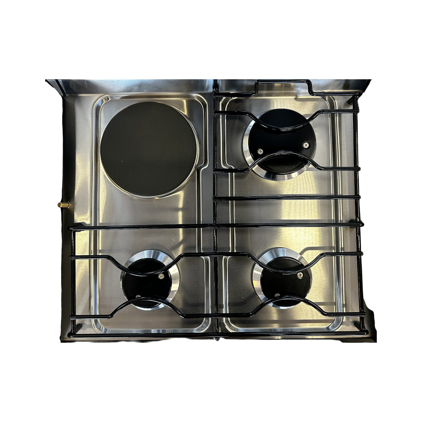Grill with Cooktop (Gas/Electric, Black Glass)