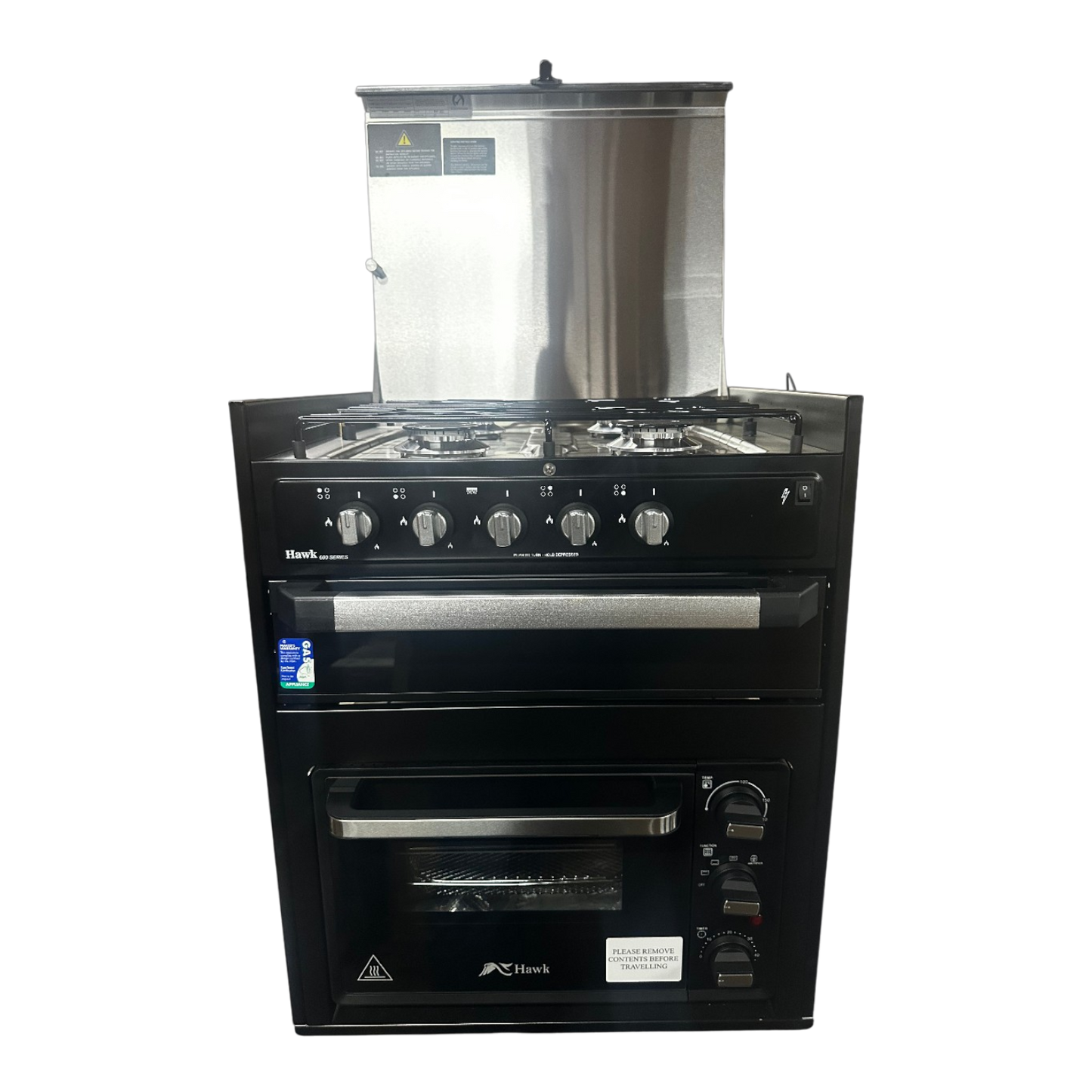 Air Fryer with Grill & Cooktop (All Gas, Blk Gls, Combo)