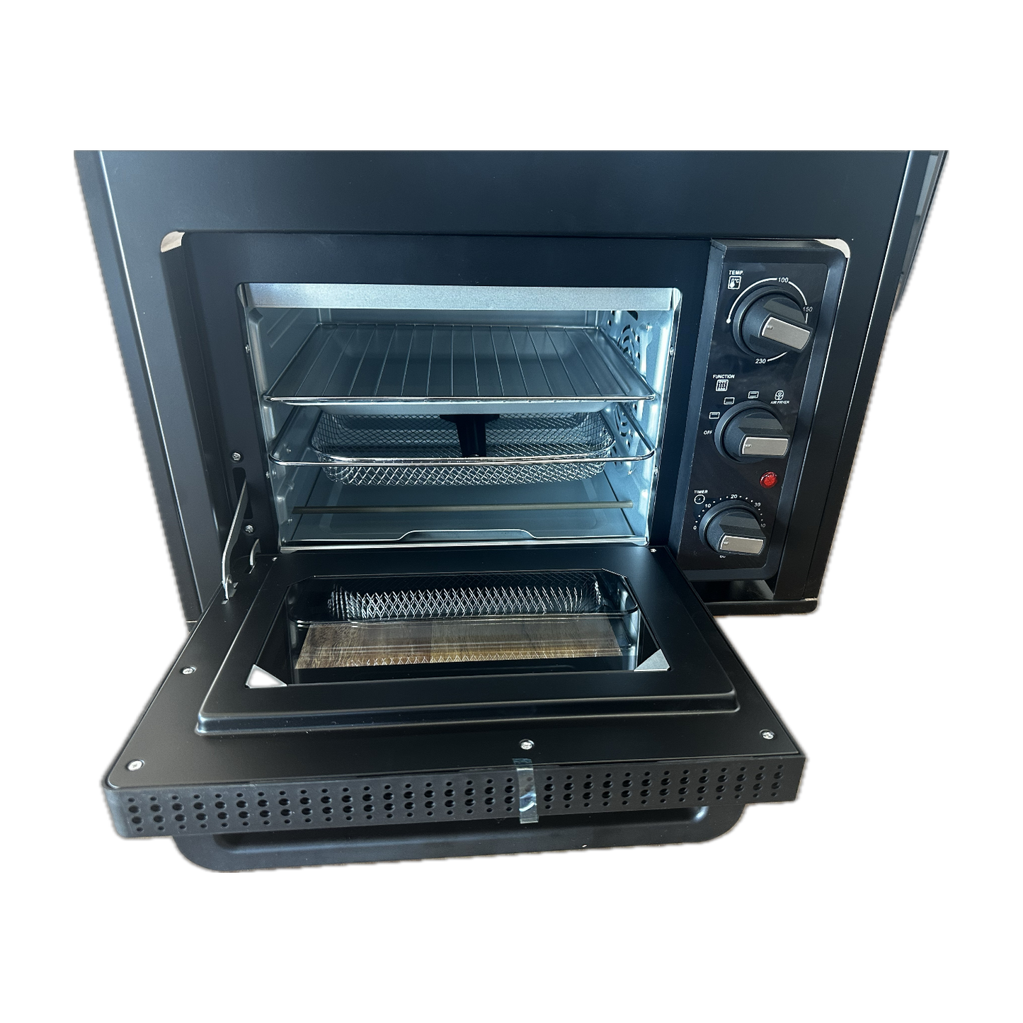 Air Fryer with Grill & Cooktop (All Gas, Blk Gls, Combo)
