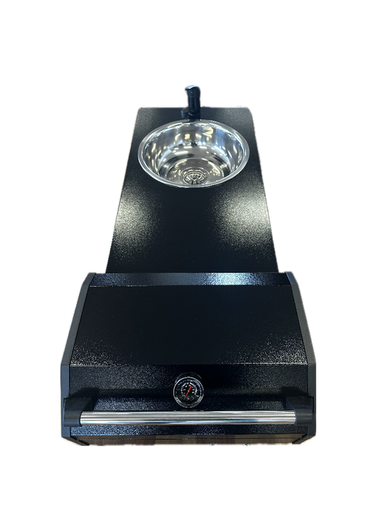 Swift Alfresco Black (Slide-Out, Gas BBQ & Sink) - Hawk Appliances