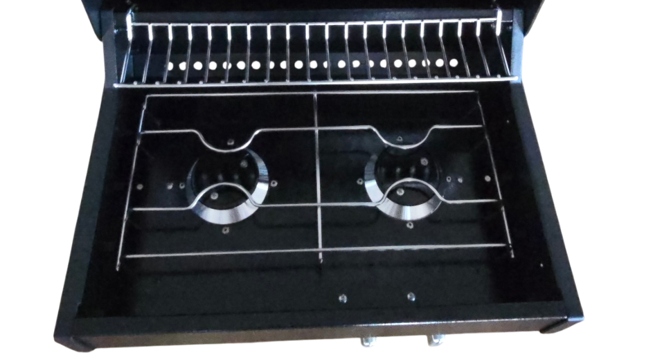 Swift Alfresco Black (Slide-Out, Gas BBQ & Sink) - Hawk Appliances