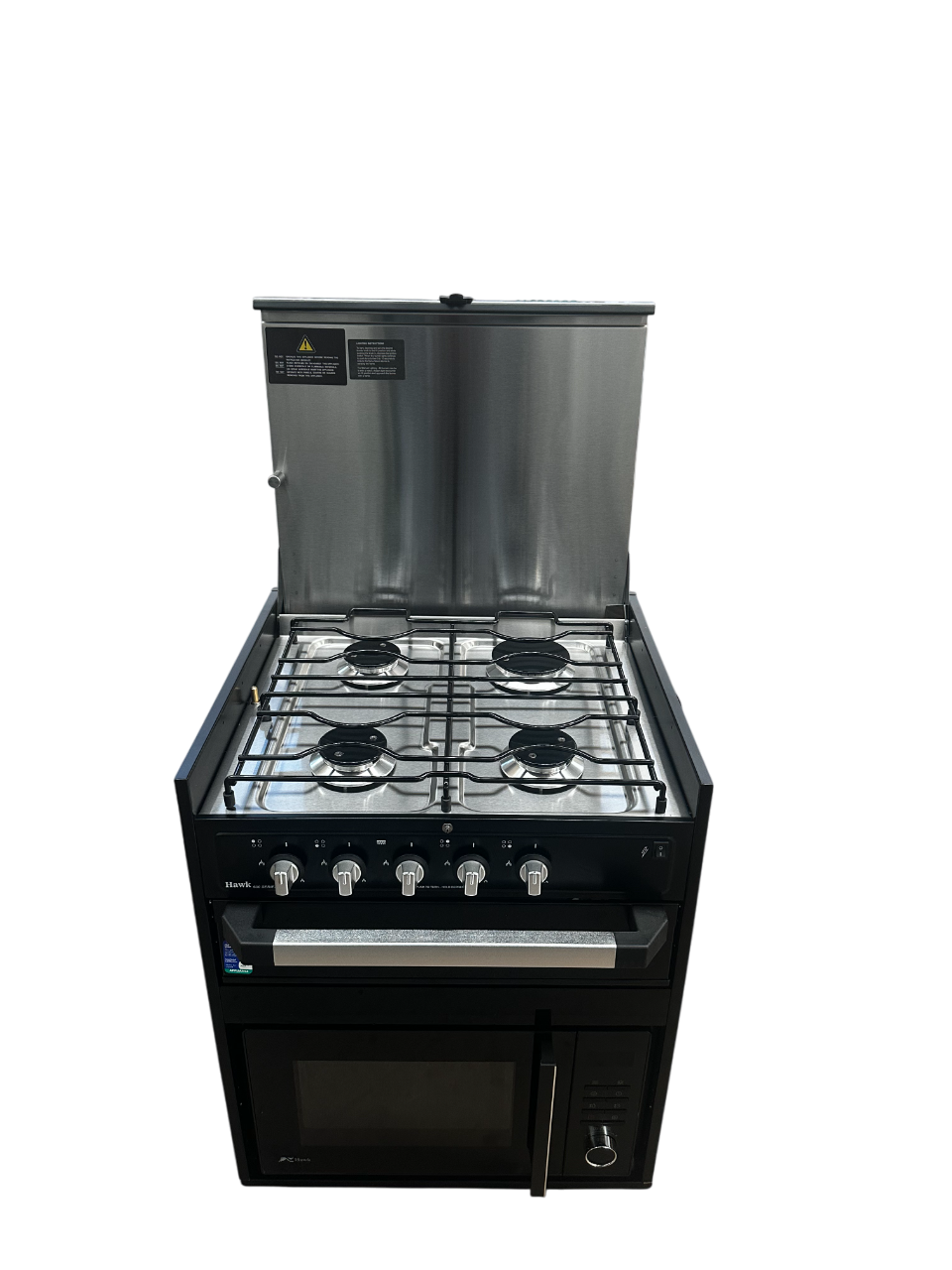 4-in-1 Microwave with Grill and All Gas Cooktop