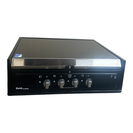 Counter Top (All Gas, Black Glass) - Hawk Appliances