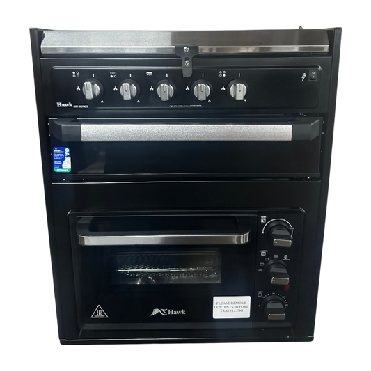 Air Fryer with Grill & Cooktop (All Gas, Blk Gls, Combo) - Hawk Appliances