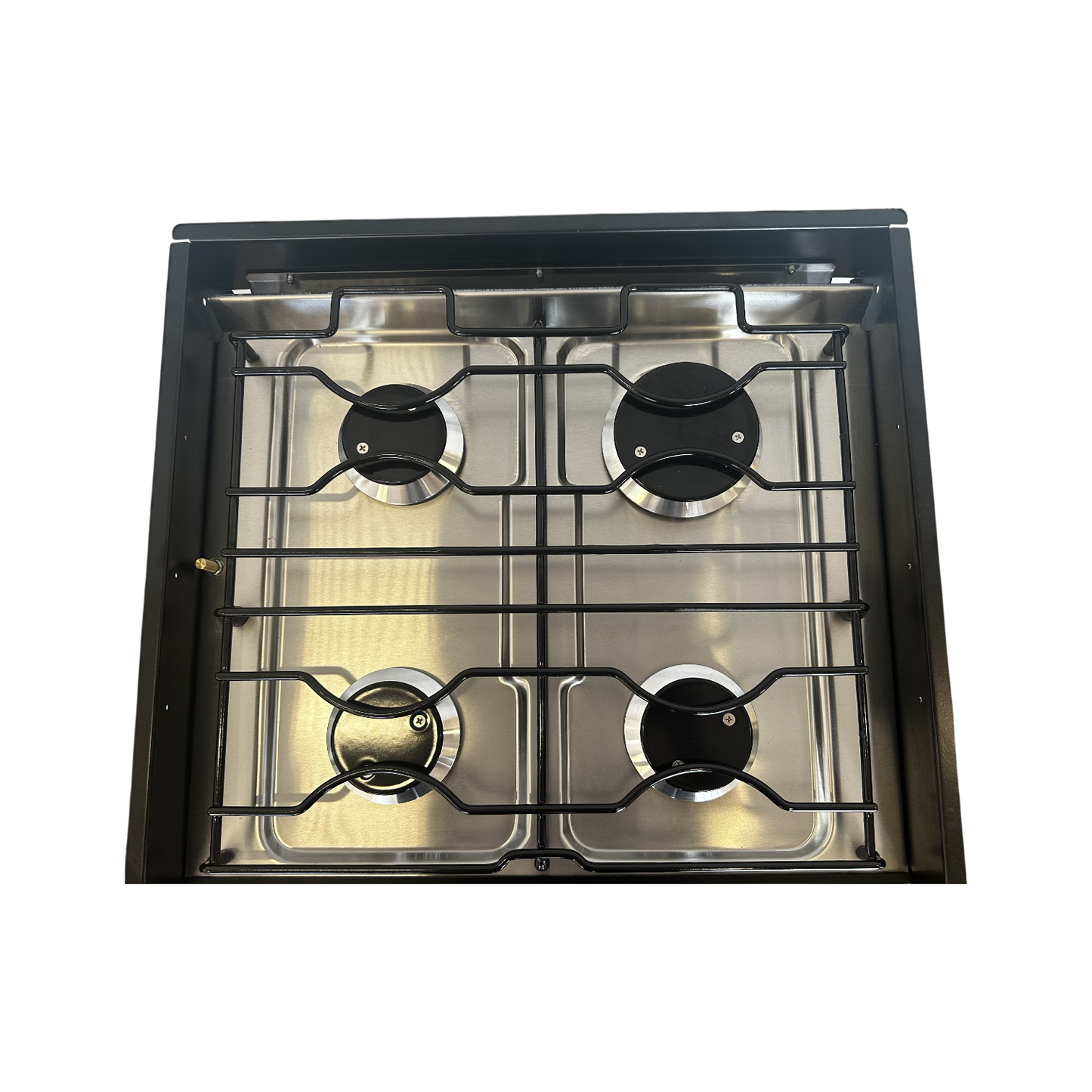 Full Oven with Grill & Cooktop (All Gas, Black Glass)