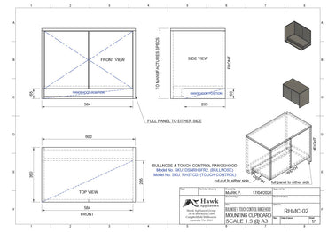S/S Rangehood (Bull Nose)