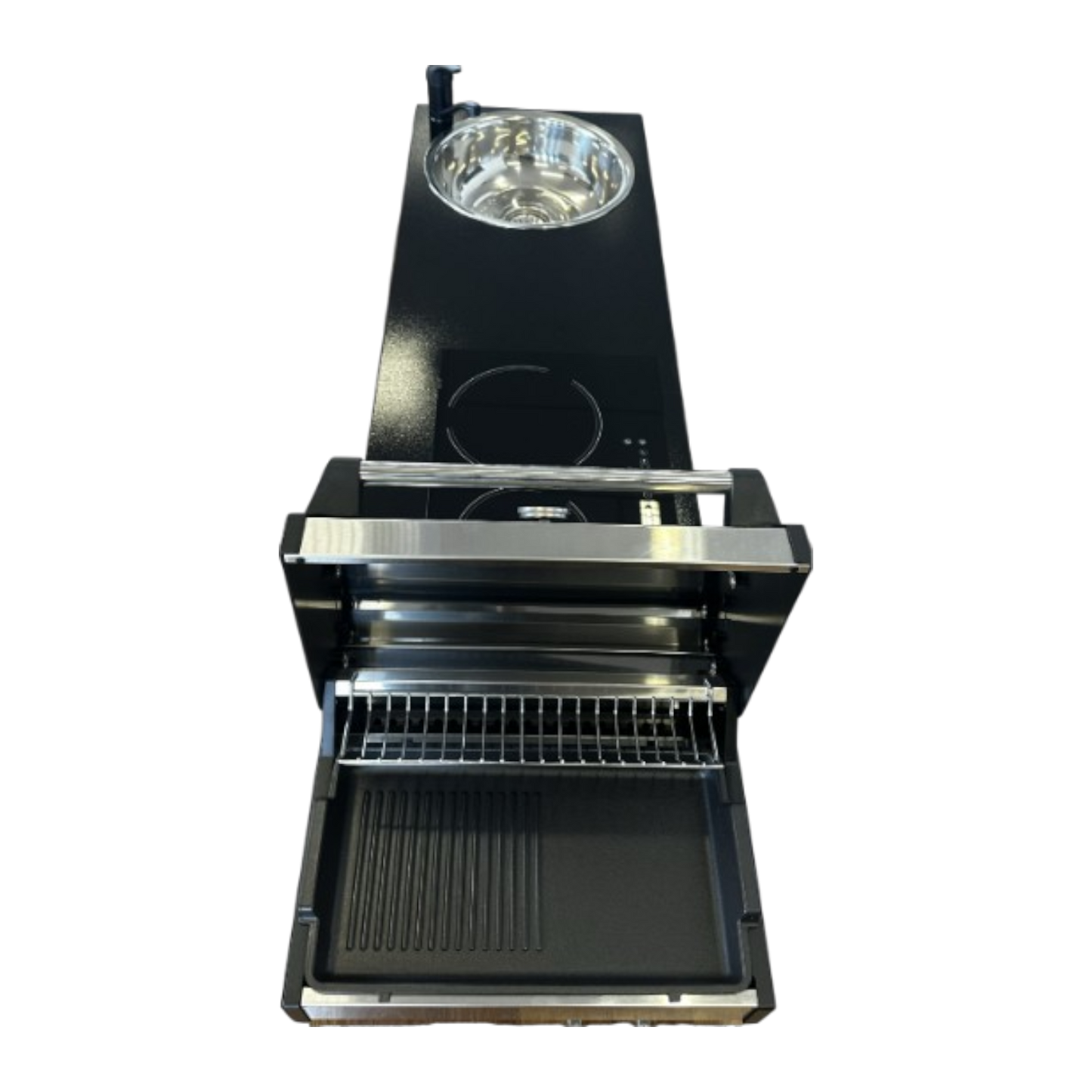 Swift Alfresco S/S (Slide-Out, Gas BBQ, Induction & Sink)