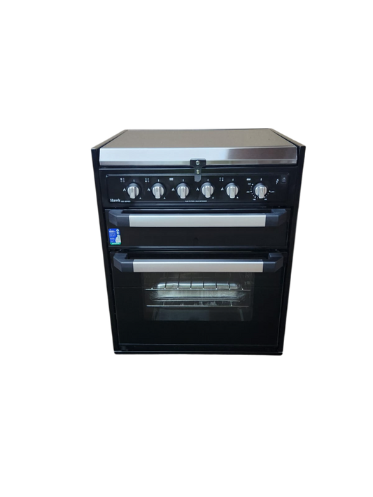 Full Oven with Grill & Cooktop (All Gas, Black Glass)