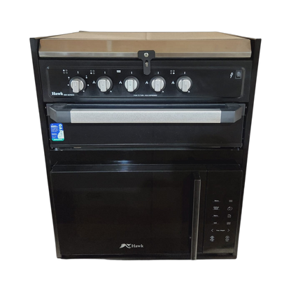 Microwave/Grill (Gas/Elec, Black Glass, Combo 2-in-1, Flat Bed Microwave)