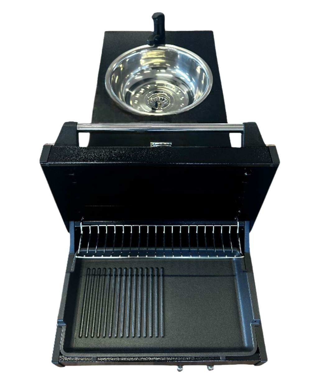 Swift Alfresco Black (Slide-Out, Gas BBQ & Sink)