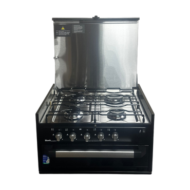 Grill with Cooktop (All Gas, Black Glass)