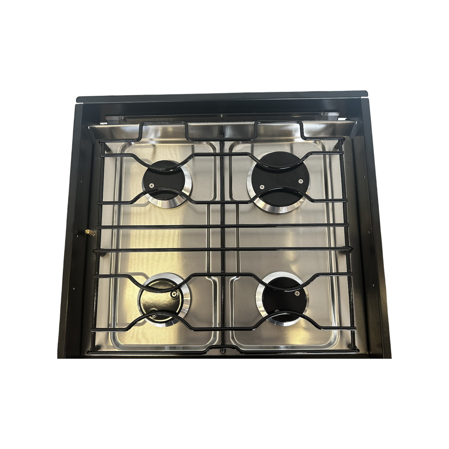 Grill with Cooktop (All Gas, Black Glass)