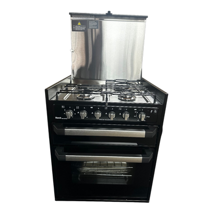 Full Oven with Grill & Cooktop (Gas/Electric, Black Glass)