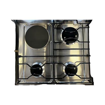 Grill with Cooktop (Gas/Electric, Black Glass)
