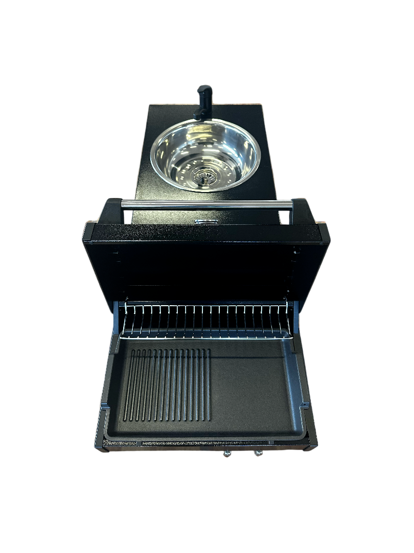 Swift Alfresco Black (Slide-Out, Gas BBQ & Sink)