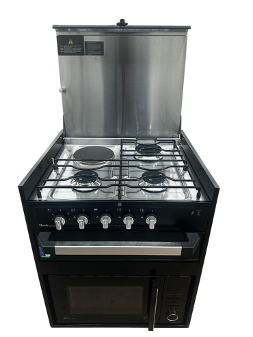 4-in-1 Microwave with Grill and Gas & Electric Cooktop