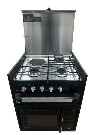 4-in-1 Microwave with Grill and Gas & Electric Cooktop