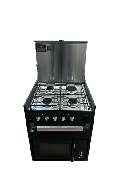 4-in-1 Microwave with Grill and All Gas Cooktop