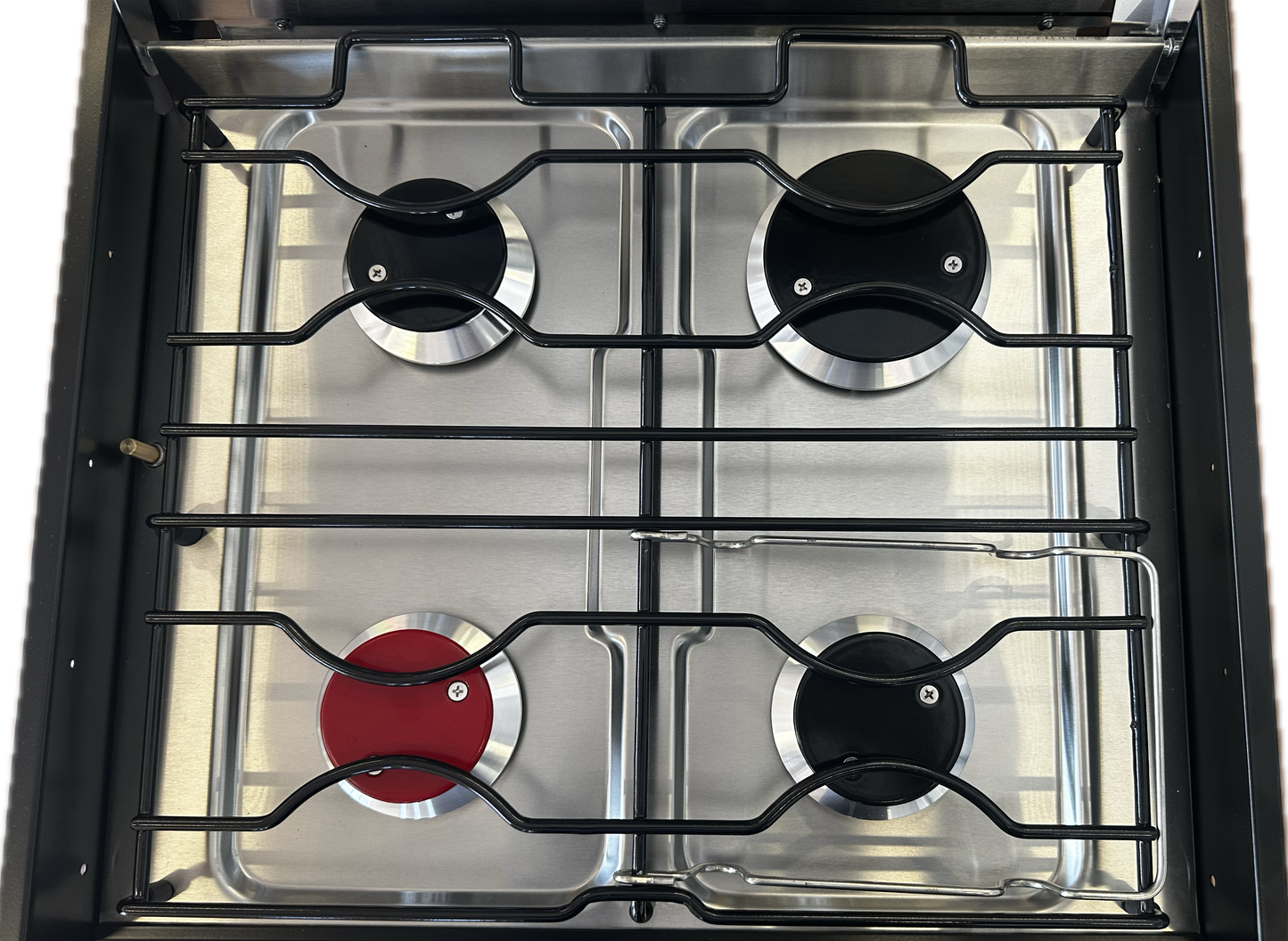 Full Oven with Grill & Cooktop (All Gas, Blk Gls, F/F & Wok)