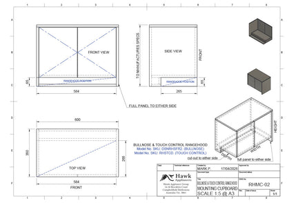S/S Rangehood (Bull Nose)