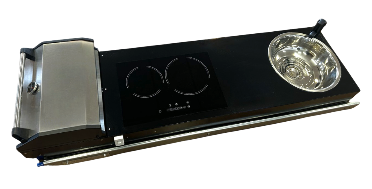 Swift Alfresco S/S (Slide-Out, Electric BBQ,  Induction & Sink)