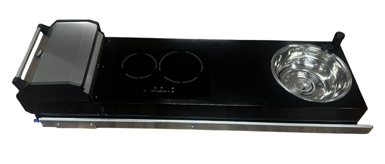 Swift Alfresco S/S (Slide-Out, Electric BBQ,  Induction & Sink)